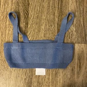 WeWoreWhat - Sweater Pull on Bra - Stonewash - Brand New - Size Small